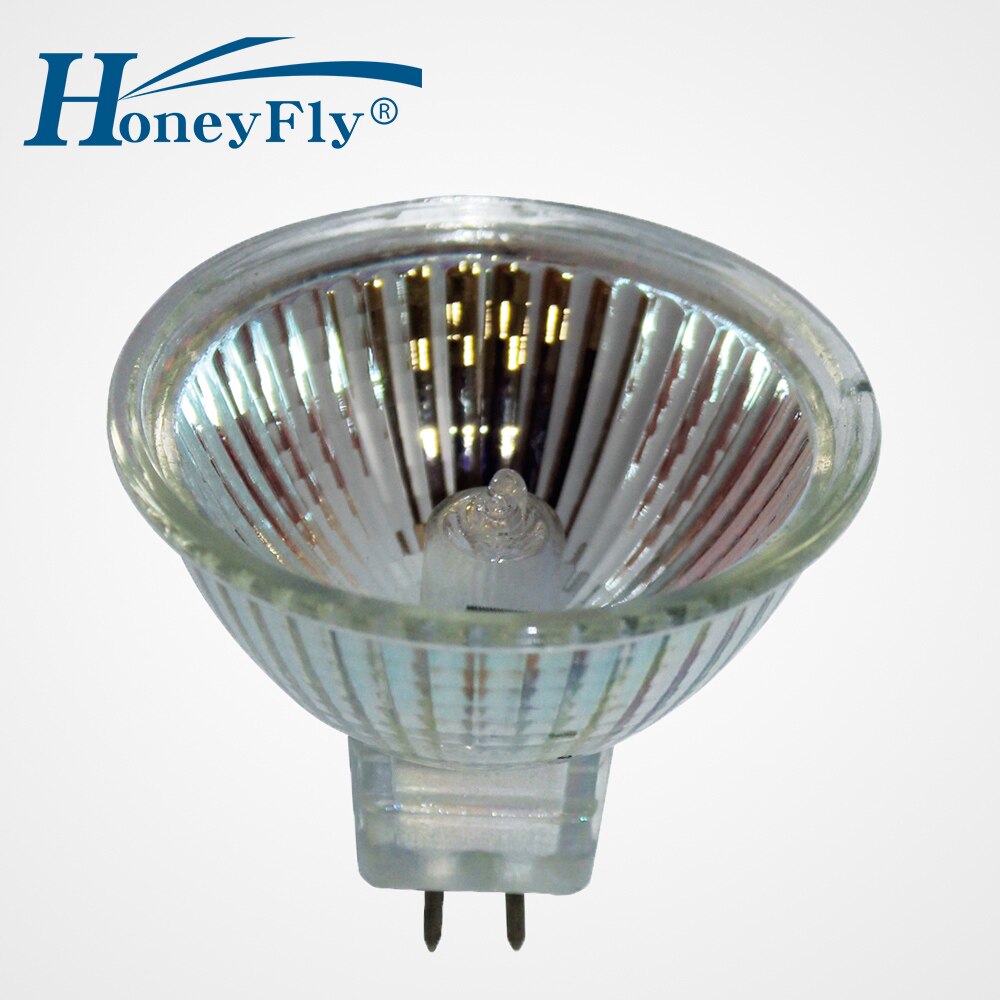 HoneyFly 3pcs 디 밍이 가능한 MR16 스포트 라이트 전구 12V 2700-3000K 20W/35W/50W 램프 컵 모양 따뜻한 흰색 투명 유리 실내 사용